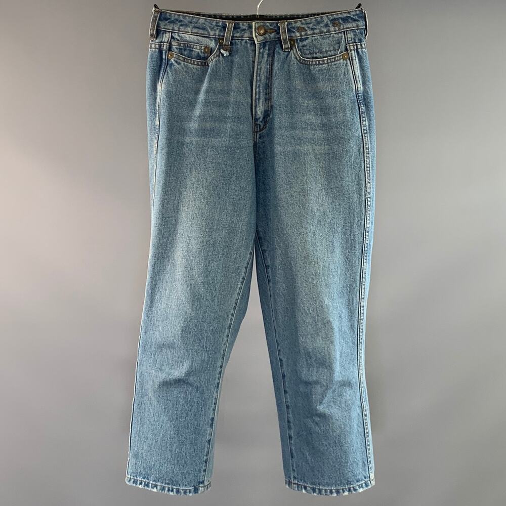 R13 Size 27 Blue R13WM0086 Cotton Blend Relaxed Jeans